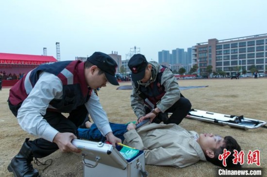 演练活动现场。江西省卫生健康委供图