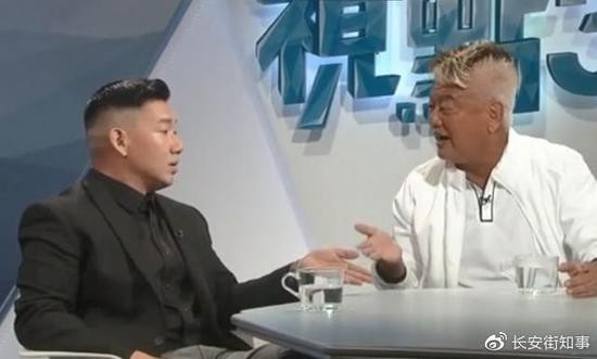 陈百祥（右）与杜汶泽 视频截图