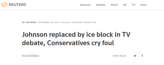 路透社报道截图