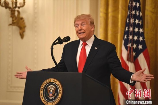 图为美国总统特朗普。中新社记者 陈孟统 摄