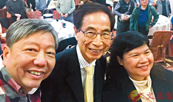 左起:李卓人、李柱铭、麦燕庭(来源:文汇报)