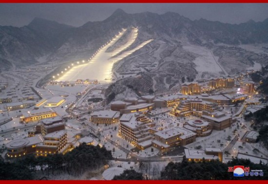 (阳德温泉文化休养地。图源:朝中社)