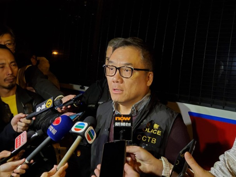 图为有组织罪案及三合会调查科高级警司李桂华（来源：香港&ldquo;东网&rdquo;）