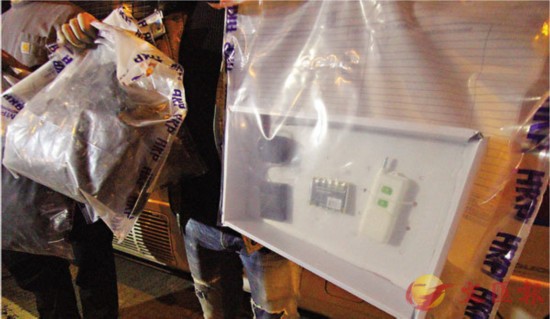 港警查获2枚暴徒所制真炸弹。(图源:文汇网)