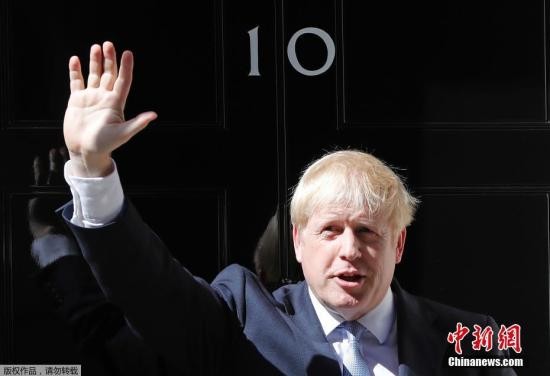 资料图:英国首相约翰逊。