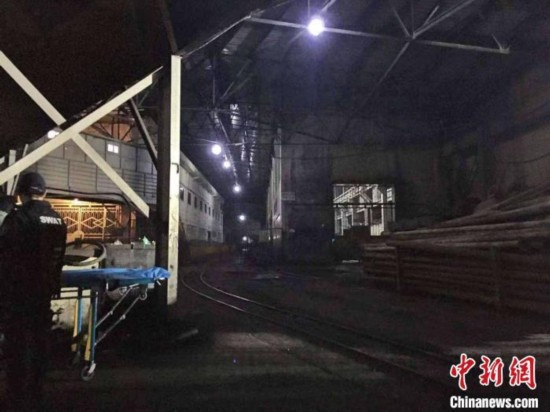 事发煤矿井口附近。 钟欣 摄