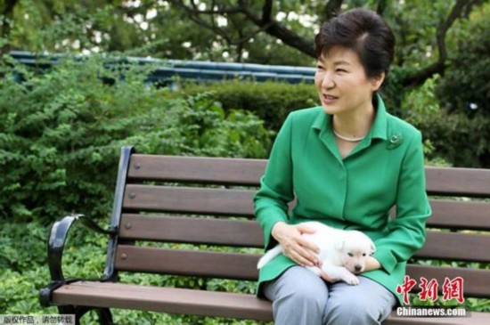 资料图片：韩国前总统朴槿惠。