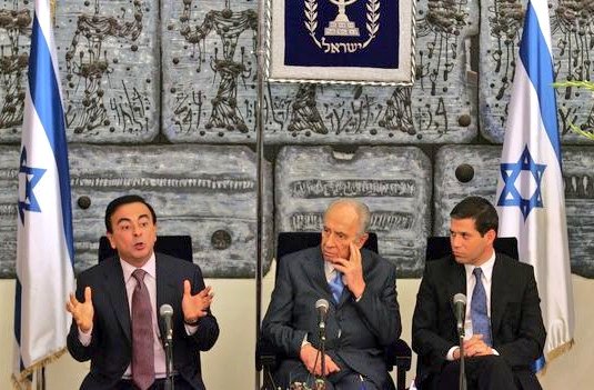 2008年,戈恩曾访问以色列(资料图)