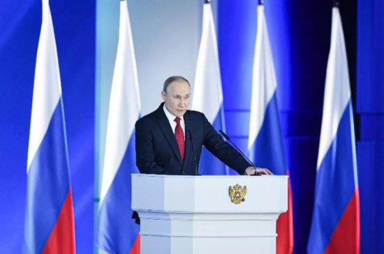 ▲1月15日，在俄罗斯首都莫斯科，俄总统普京向议会上下两院发表国情咨文。新华社发（叶甫盖尼&middot;西尼岑摄）