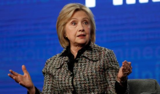 希拉里&middot;克林顿（图源：路透社）