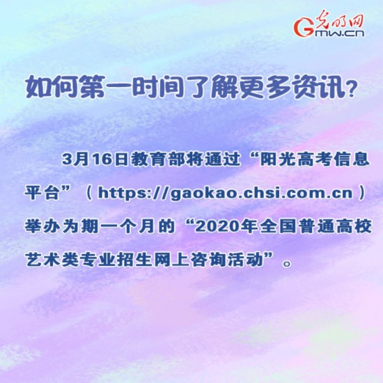 2020年艺考怎么考？权威解答来了