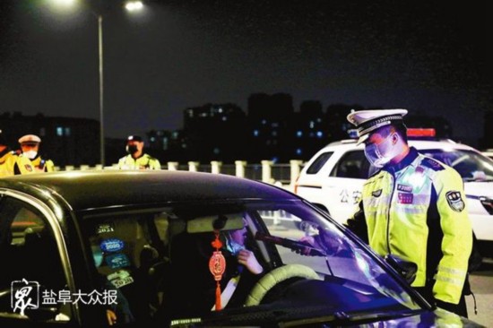 酒驾■盐城警方“飓风行动”3天查处交通违法行为4440起