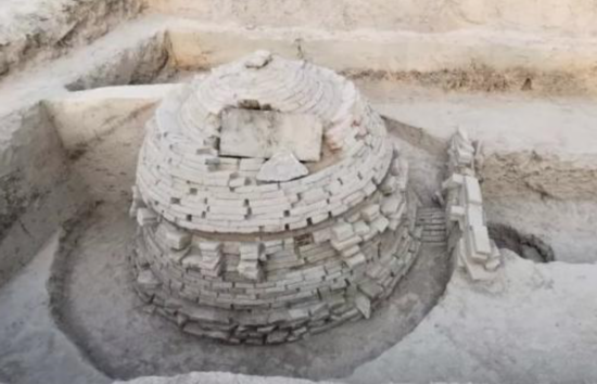 河北广宗县发现的一处古墓。 图片来源：广宗县文保所