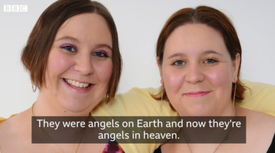 双胞胎姐妹（视频截图）