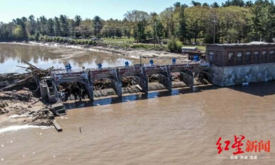 ▲密歇根州决堤的大坝之一，桑福德大坝，图据卫报