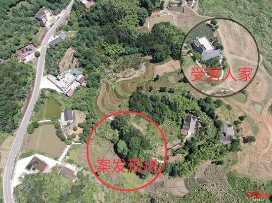 ↑案发现场距离受害人家很近