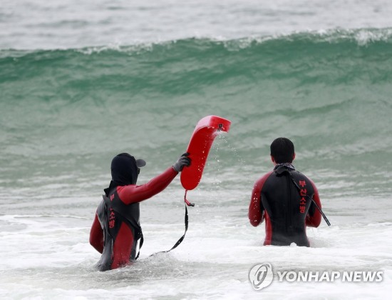 韩海云台海水浴场将开放 直击水上救援队训练场【6】