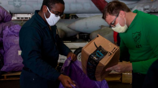 航母战斗群|美双航母战斗群进南海采取“特殊防卫措施”：戴口罩