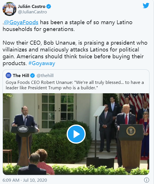 美国食品|美国食品公司CEO夸了夸特朗普，结果公司产品惨了