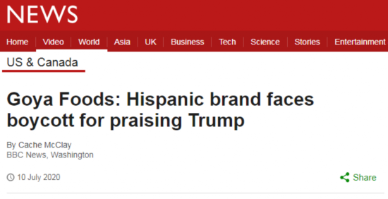 美国食品|美国食品公司CEO夸了夸特朗普，结果公司产品惨了