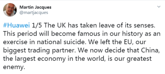 华为手机|英国禁华为还要派航母 英专家:是谁下的命令?美国?