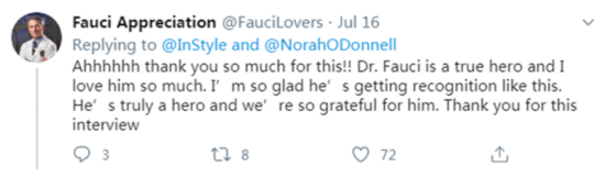 福奇|大流行期间,福奇上了时尚杂志封面!网友:特朗普会生气,因为......