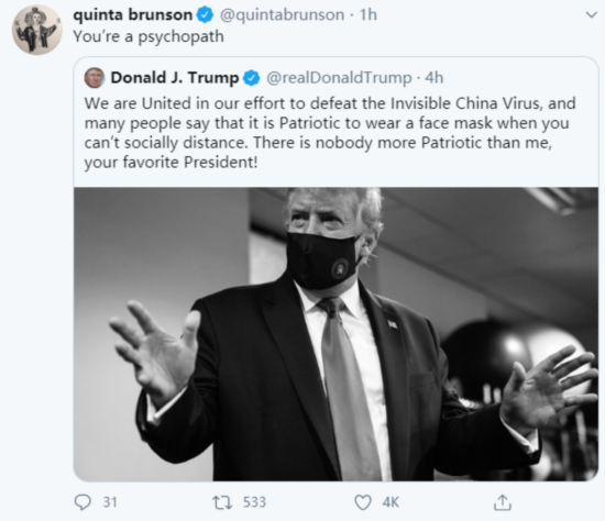 特朗普|这大概是特朗普发过的最不要脸的一则网帖了