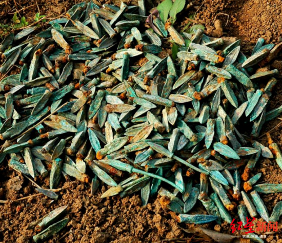 长平之战车亡谷出土的箭头 李俊杰供图