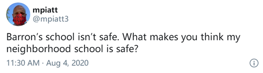 开学|特朗普写了句“开学吧”，把“闭上你的嘴”送上热搜！