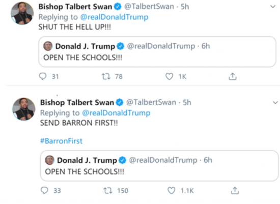 开学|特朗普写了句“开学吧”，把“闭上你的嘴”送上热搜！