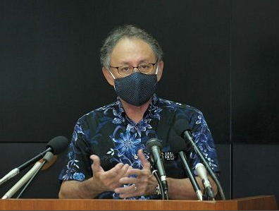 冲绳县知事玉城丹尼（琉球新报）