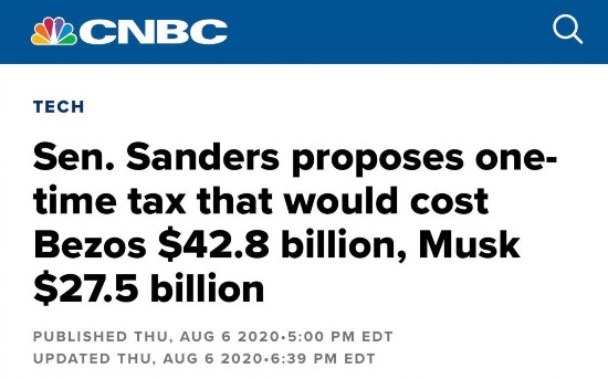 疫情|疫情期间美富翁财富大幅增长 美参议员：征税！