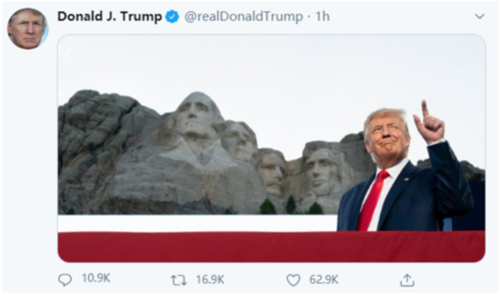 特朗普|美媒曝特朗普想把自己雕像加进“总统山”，特朗普发推否认：假新闻，但对我是个好消息！