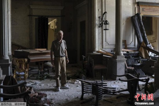 宫殿|精美文物化为废墟 黎巴嫩160年历史宫殿在爆炸中受损