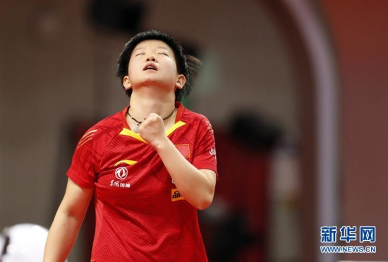 （体育）（3）乒乓球&mdash;&mdash;奥运模拟赛：孙颖莎女单夺冠