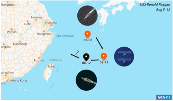 里根|解放军宣布在台海演练之际 美军航母悄悄从东海“溜了”