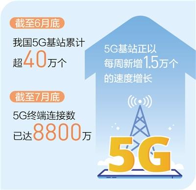 基站|我国5G基站累计超40万个 5G快速进入我们的生活