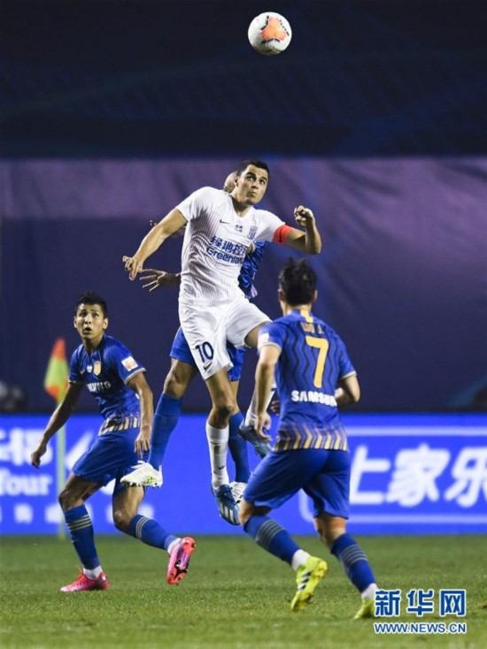 （体育）（1）足球&mdash;&mdash;中超：上海绿地申花胜江苏苏宁易购