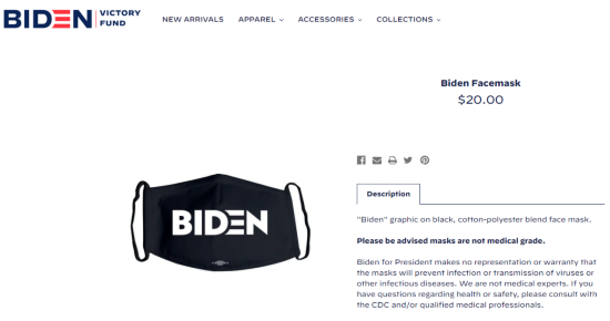  图源：拜登竞选团队官方页面