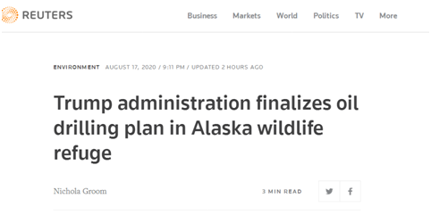 特朗普|特朗普政府计划允许在生物保护区开采石油 网民愤怒!