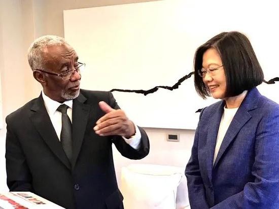  索马利兰“外长”穆雅辛与蔡英文