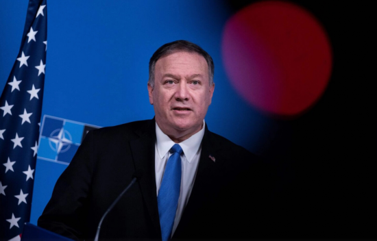 蓬佩奥资料图。新华社/法新社