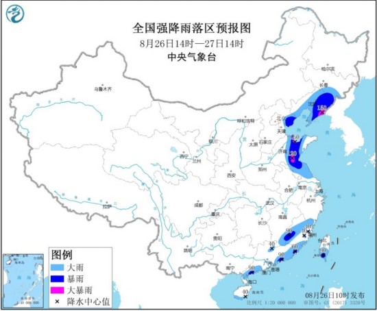 大暴雨|暴雨预警！辽宁山东等地部分地区有大暴雨