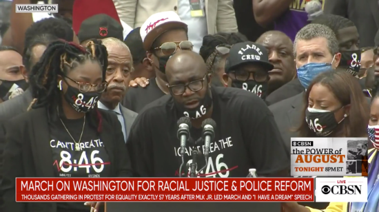 游行|华盛顿爆发反种族主义大游行 马丁·路德·金儿子现身