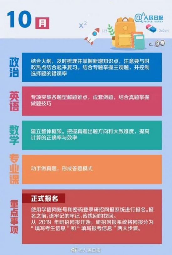 备考|考研党请查收！这份2021考研时间表，愿你逢考必过