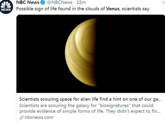 磷化氢|金星上有生命？科学家在其大气层中发现微量磷化氢