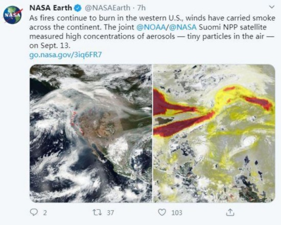 山火|16个纽约烧没了!美国山火中“仅剩的湿气是人的眼泪”