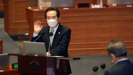 韩国国务总理丁世均（韩联社）