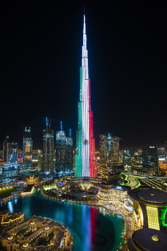 哈利法塔(图源:墨西哥驻阿拉伯联合酋长国使馆推特)