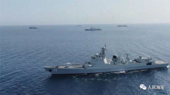 亚丁湾|海军第三十五、三十六批护航编队在亚丁湾完成任务交接